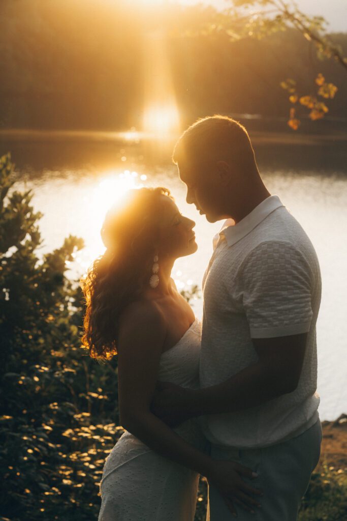 picnic in the park engagement