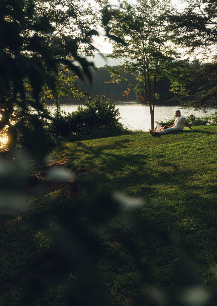 picnic in the park engagement