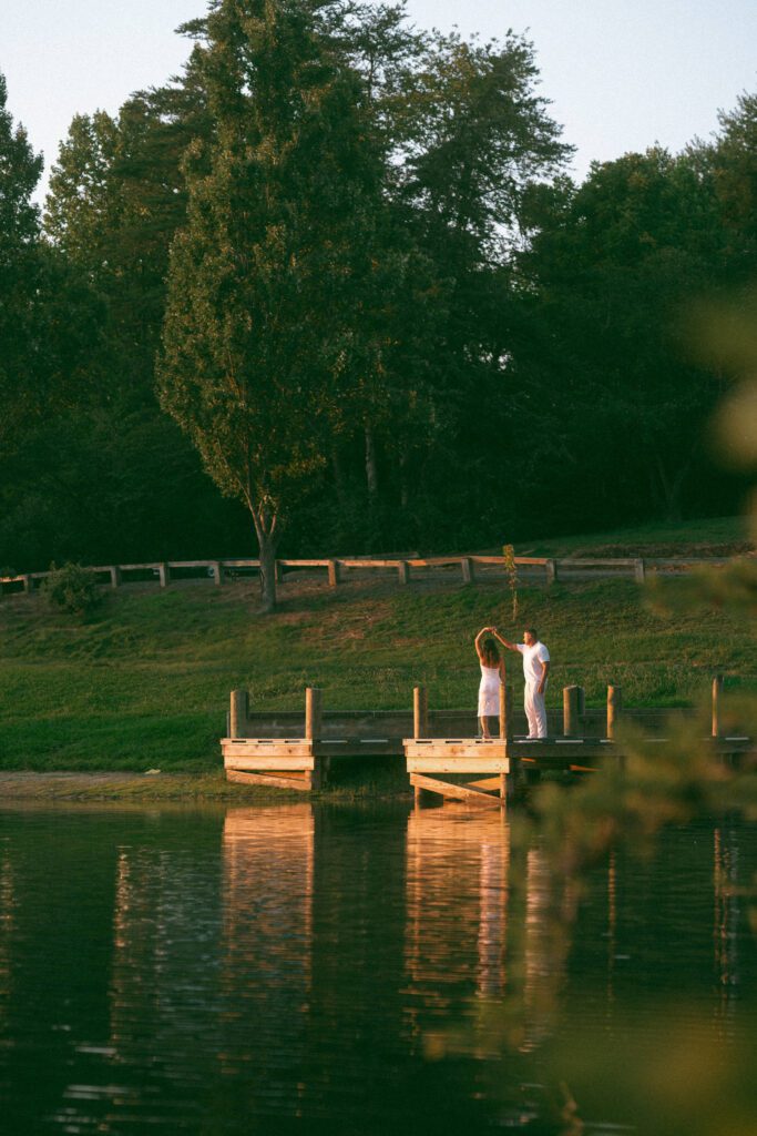 picnic in the park engagement