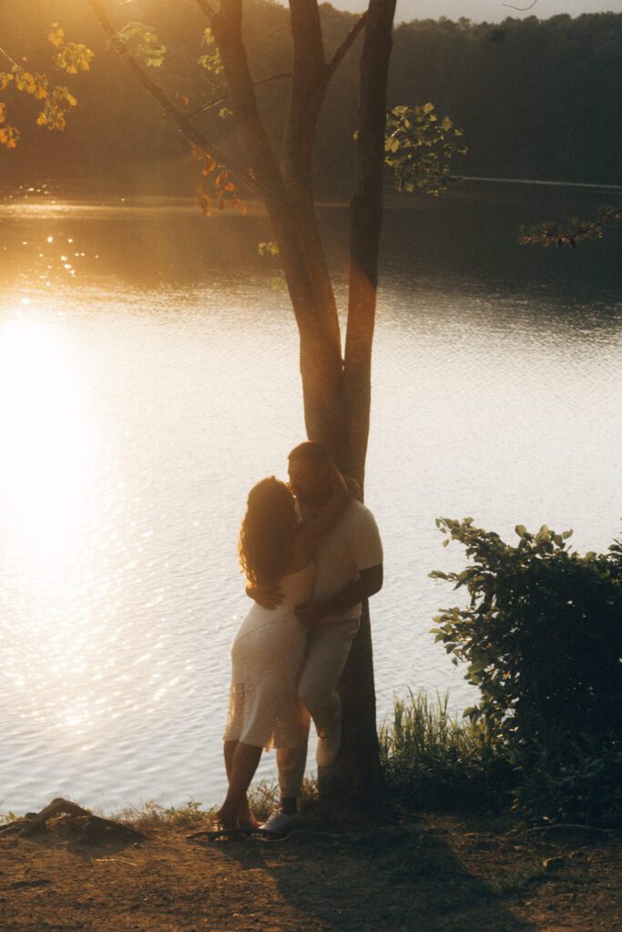 picnic in the park engagement